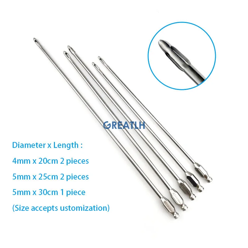 1set Liposuction Tools Basket Liposuction Cannula Fat Transfer Needle Kit Liposuction Beauty Instruments 5pcs/set