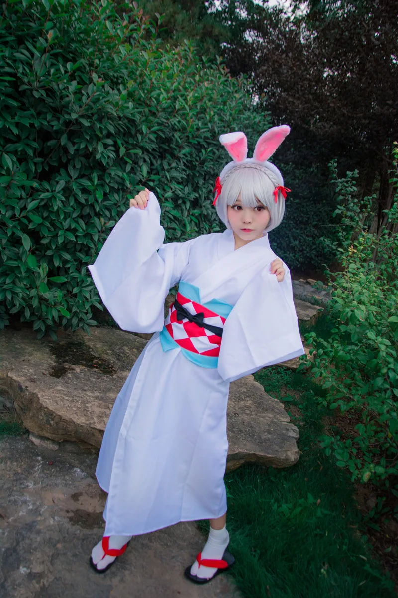 Yin Yang division Stil Shenshan kaninchen initial kimono volle Cosplay frauen kleid für kaninchen ohr leistung