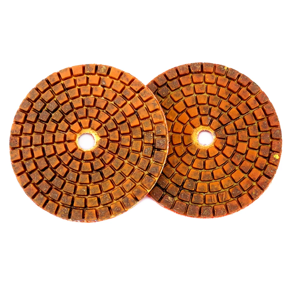 4PCS/Set 3 Inch Diamond Polishing Pads Copper Bond Wet Polishing Pad for Granite Marble Concrete Floor Grinding Disc