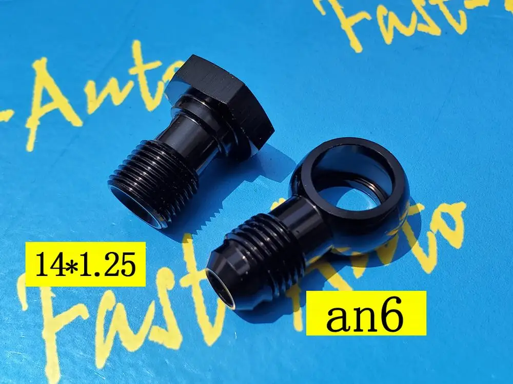 

Banjo bolt M14 P1.25 M14 * 1.25 M14 x 1.25 Adapter to -6an an6 an-6 9/16-18unf transmission oil cooler kits hose end fitting