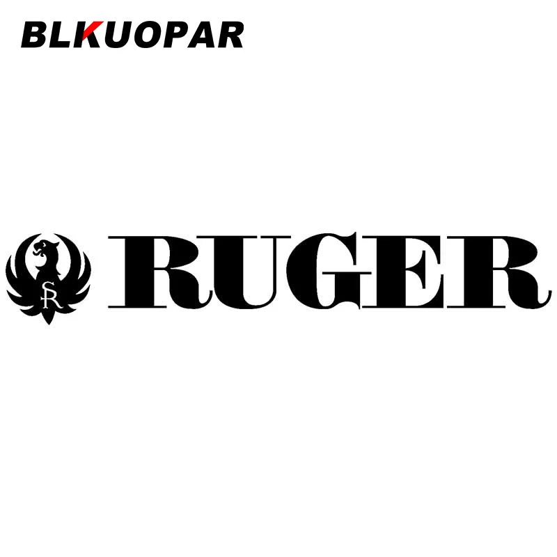 BLKUOPAR for Ruger Logo Vinyl Decal Sticker Truck Window Car Stickers Sunscreen Decals Scratch-Proof Luggage Decor Car Styling