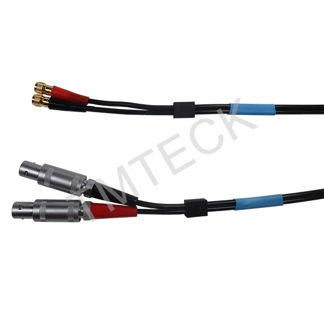 

UT cable for flaw detector compatible with style Lemo 1 to Subvis Dual RG174 Industrial coaxial cable