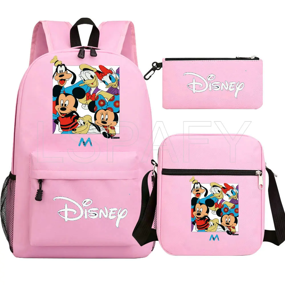 School Bags for Girls Boys Bookbag Student Streetwear Minnie Mouse Backpack Children Backpacks Kids Backpack Bags Sets