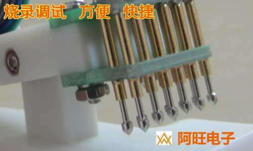 燃焼器具デバッグのダウンロード2.54ミリメートル-6p複列STM32 stc jtagテストフレーム春ピン
