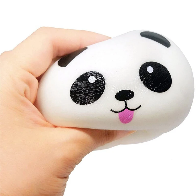 2020 New Fashion Funny Squishy Ball Slow Rising Kids Toys Panda Dog Face Stress Reliever Squeeze Toys Collection Gift For Kids