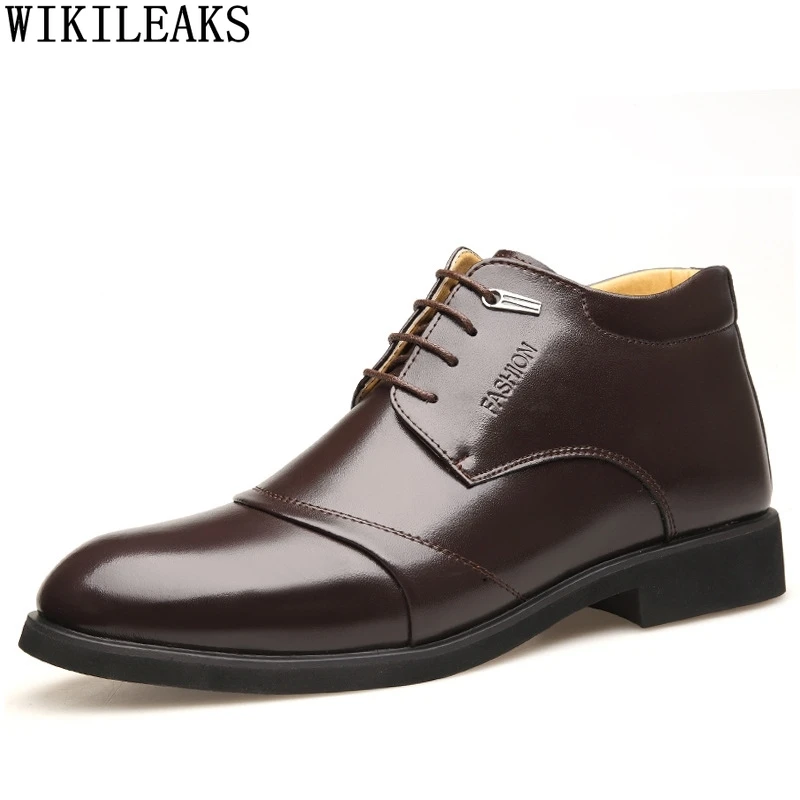 

Ankle Boots for Men Male Snow Boots Leather Boots Menofficial shoes for men Dress Shoes Business Shoes Men Zapatos Vestir Hombre