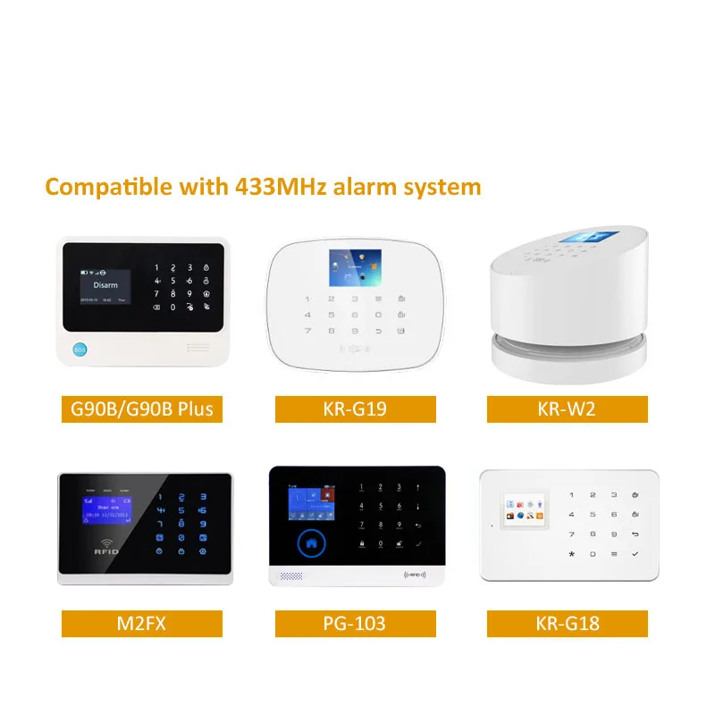 Indoor Wireless PIR Motion Sensor Pet Friendly 12M 100° Detecting Range 433MHz EV1527 Anti-burglar for Smart Home Security