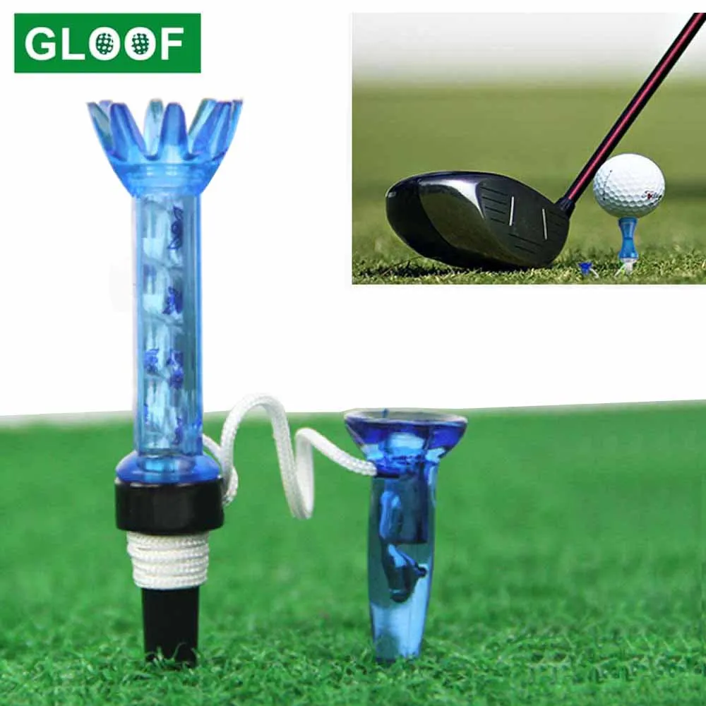 1Set 80mm Golf Tees Magnetic Reusable Value Flexible Magnet Tee Lift Step for Men Women Practice Training Set