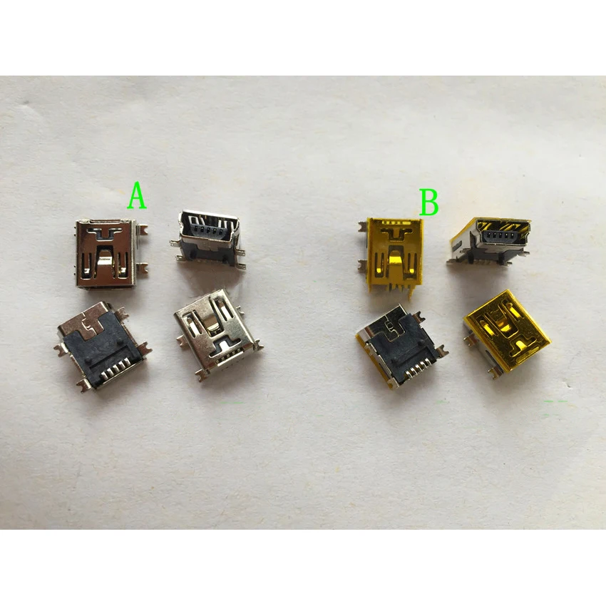 Interfaz de conector USB mini usb 5p puerto de enchufe de interfaz tipo T