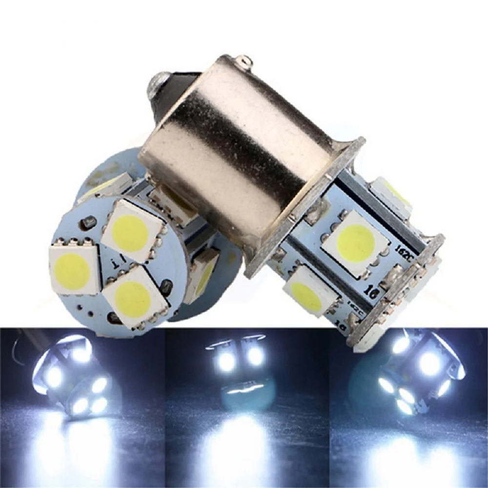 200PCS 12V 24V car styling S25 1156 BA15S 1157 BAY15D 5050 8 SMD Turn Lamp Brake Tail Parking Signal Tail Light Car Led Light