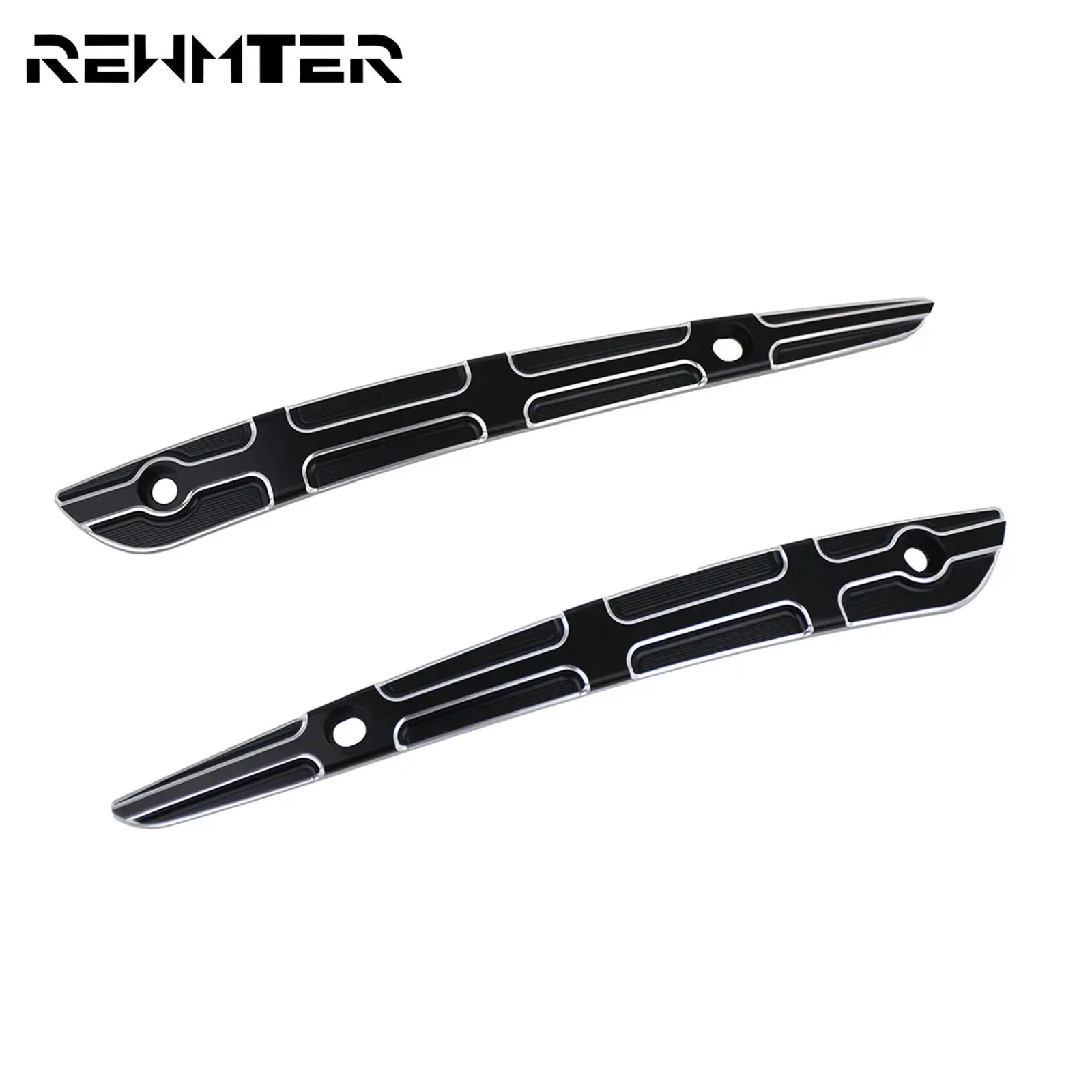 Motorcycle CNC Windshield WindScreen Trim Black For Harley Touring Road Glide Custom Special FLTRX FLTRXS Utra Fltru 2015-2017