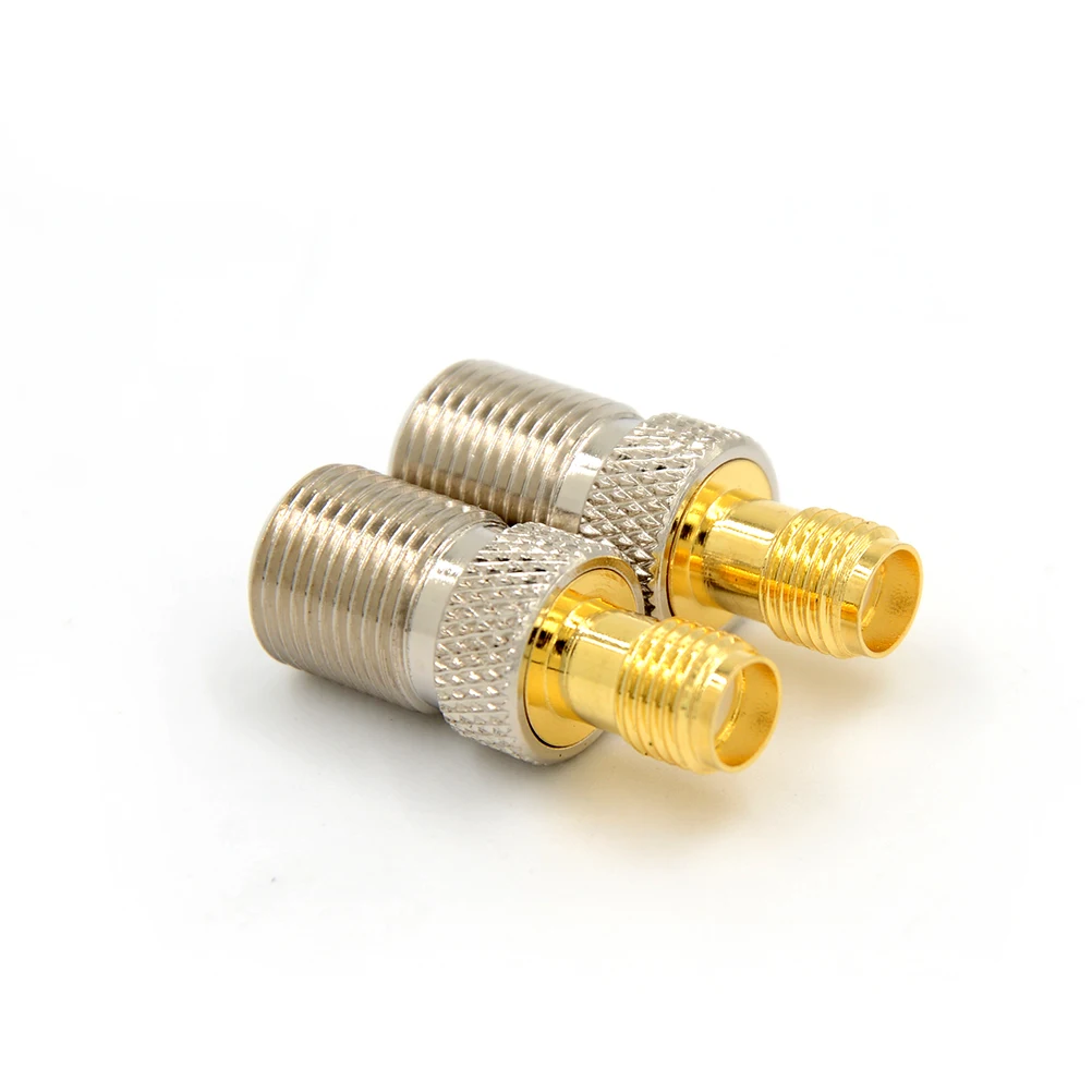 1pcs Female F Type Jack To SMA Female Plug Straight RF Coax Adapter F To SMA Convertor F Female to SMA Female Connector