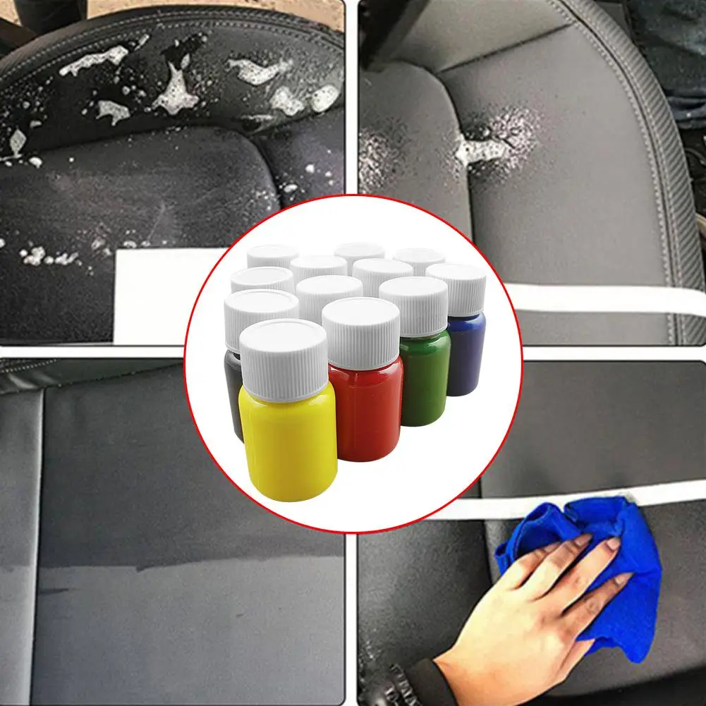 20ML Universal Car Leather Repair Tool Car Seat Sofa Coats Holes Scratch Cracks No Heat Liquid Leather Vinyl Repair Kit