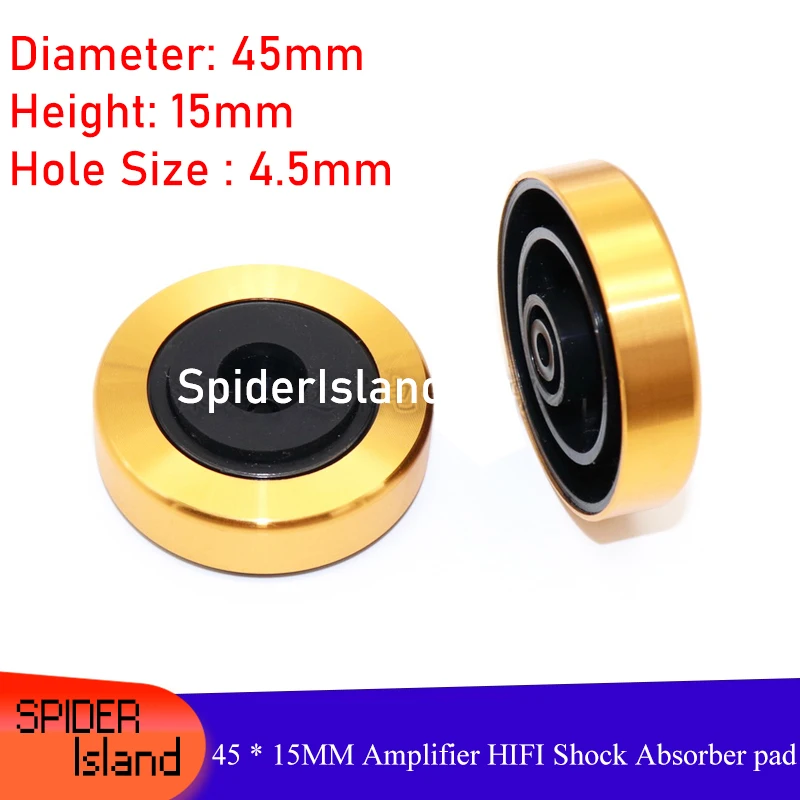 

45 * 15MM Aluminum-Plastic Amplifier Shock-Absorbing Pad HIFI Audio Speaker Shock-absorbing Mat