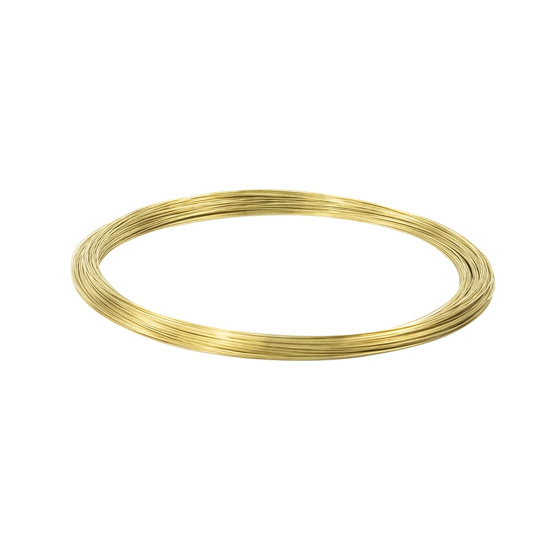 Kawat Kuningan 0.3/0.4/0.5/0.6/1Mm-5Mm H62 Kawat Kuningan Kawat Bulat Kawat Manik-manik untuk Membuat Perhiasan Warna Emas