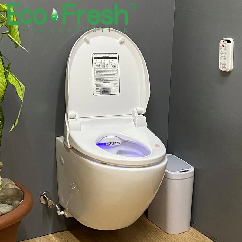 

EcoFresh Smart toilet seat Electric Bidet cover intelligent bidet heat clean dry Massage care for child woman the old