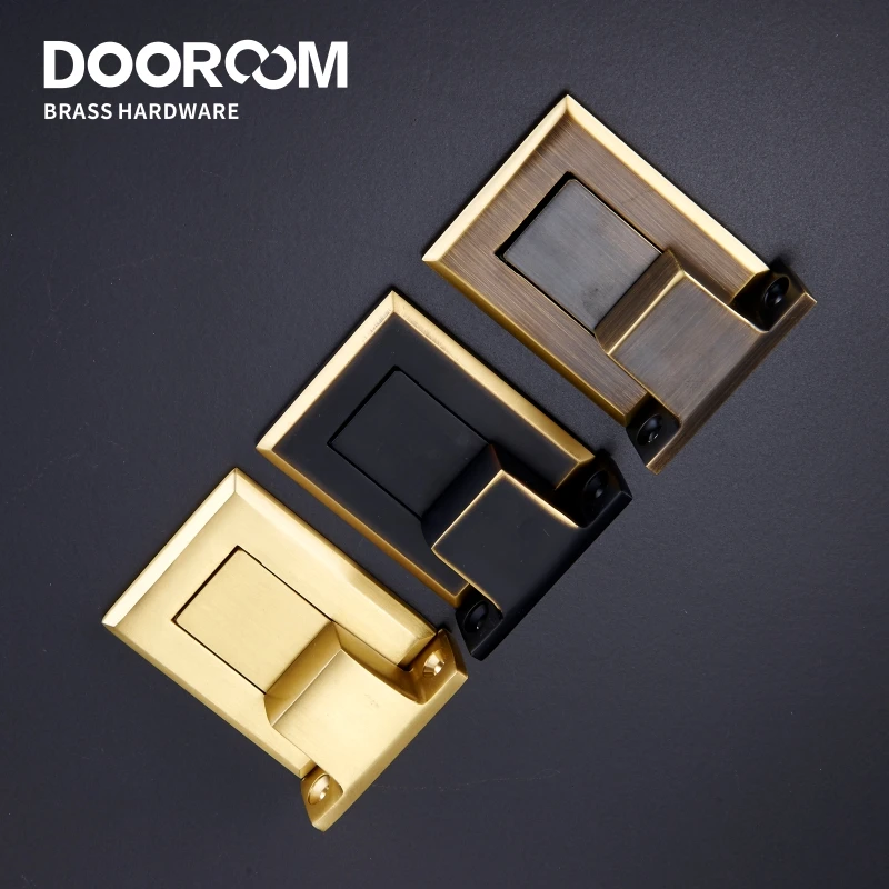 

Dooroom Brass Door Stops Punch Free Invisible Magnetic Door Holder Underfloor Heating Door Bumper Catch Free Tapes