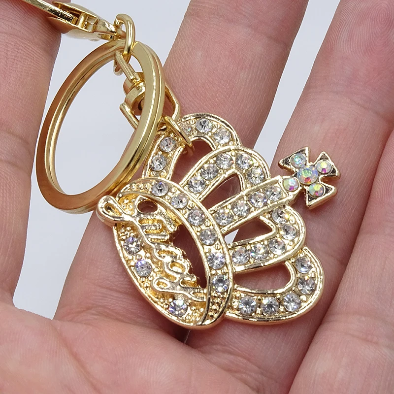 2020 Spring New Pendant Fashion Crown Keychain Car Key Decoration Jewelry Woman Bag Keychain Gift Giveaway