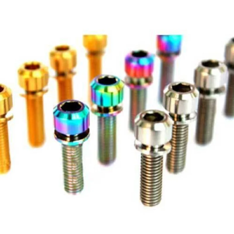 Tornillos titanio M6 cabeza hexagonal hueca – Pernos bicicleta - imagen 3