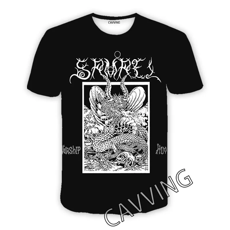 CAVVING 3D Printed  Samael  Band  Casual T-shirts  Hip Hop Tee Shirts Harajuku Styles Tops Clothing for Men/women