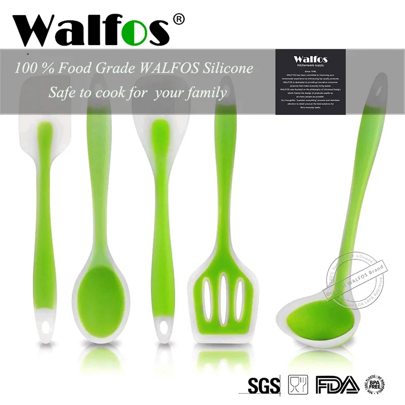 

WALFOS Food Grade Silicone Non-Stick Spatula Shovel Soup Rice Spoon Cooking Tools Set Kitchenware Kitchen Accessories Gadgets