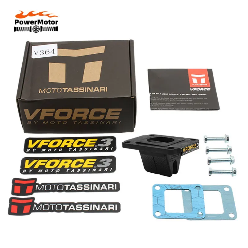 

Motorcycle Carbon Fibe VFroce Reed Valve System Kit for Suzuki RM65 And Kawasaki KX65 Glass Fiber VFroce KX RM 65 All Years