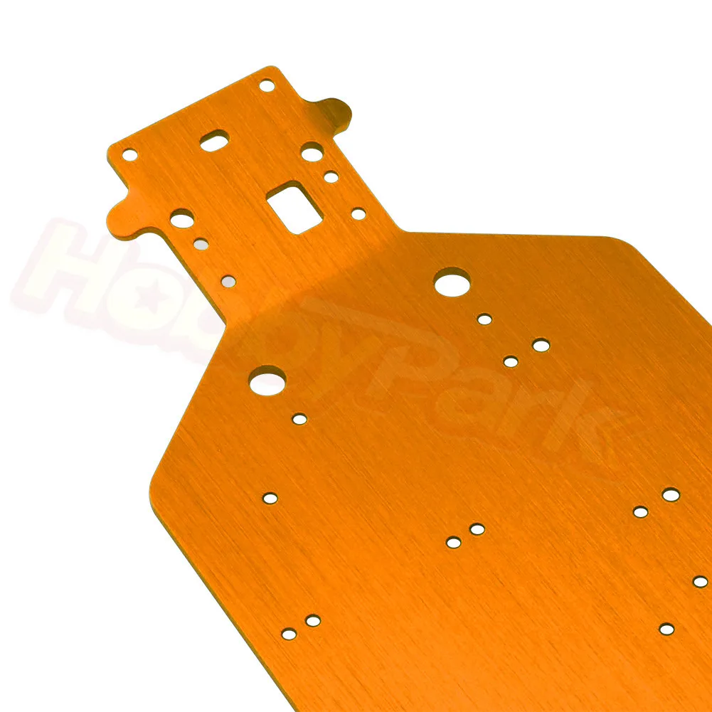 HSP 04001 Metal Aluminum Chassis Upgrade Parts For 1/10 RC Buggy XSTR Monster Truck BRONTOSAURUS 94111 Redcat Volcano EPX