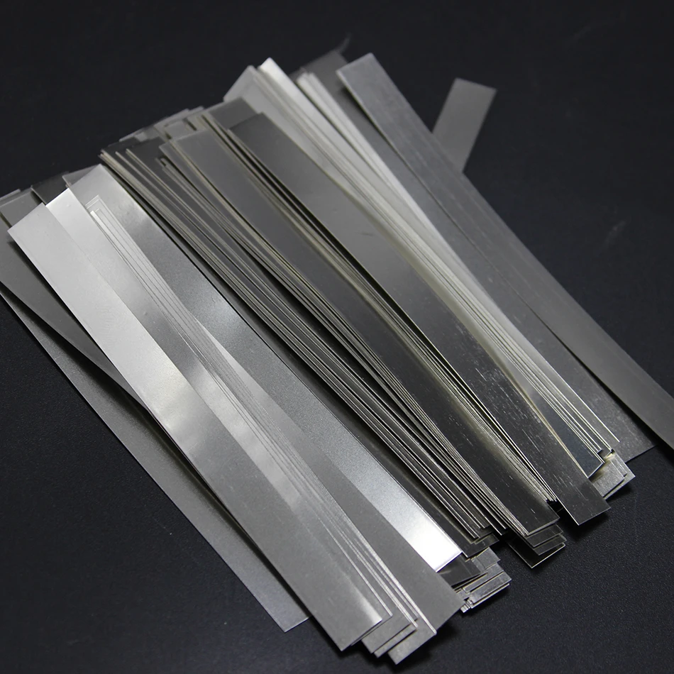 100pcs/lot 0.15mm x 7mm x 100mm Low Resistance 99.96% Pure Nickel Strip Sheets for Battery Spot Welding