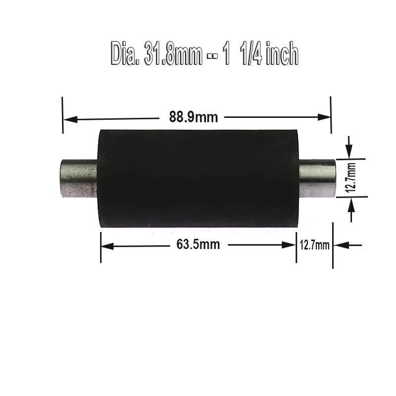 1 Stuk Dia. 1/2 " - 2" Kleine Rubberen Rol Met As Kinfe Slijpcontactwiel
