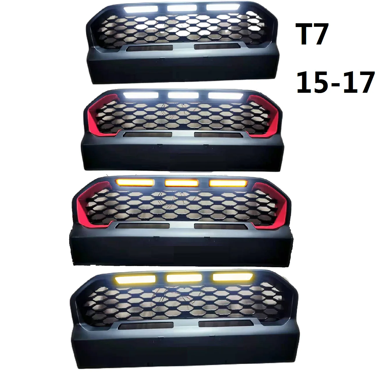 Front Racing Grille Ranger T7 Xl Xlt Mk3 Wildtrak grills fit for Ranger T7 2015-2017 Pickup Car