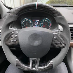 Upgraded Customized Racing Carbon Fiber Steering Wheel For Jaguar XF XK 2008 2009 2010 2011 2012 2013 2014 2015