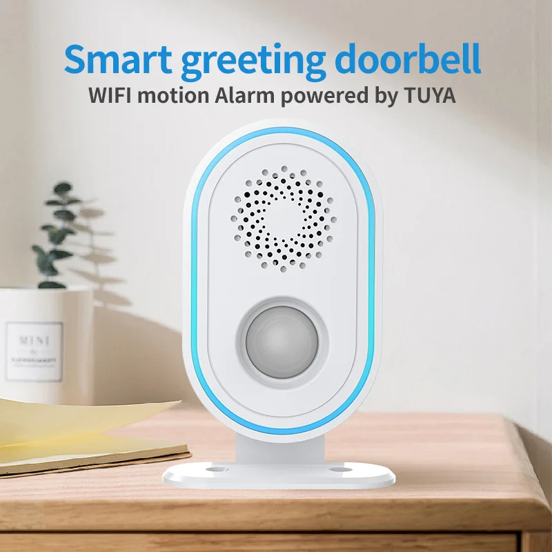 SECUGARD Welcome Doorbell Alarm Intelligent Greeting Traffic Statistics APP WiFi Alarm System Smart Home Security System Camping