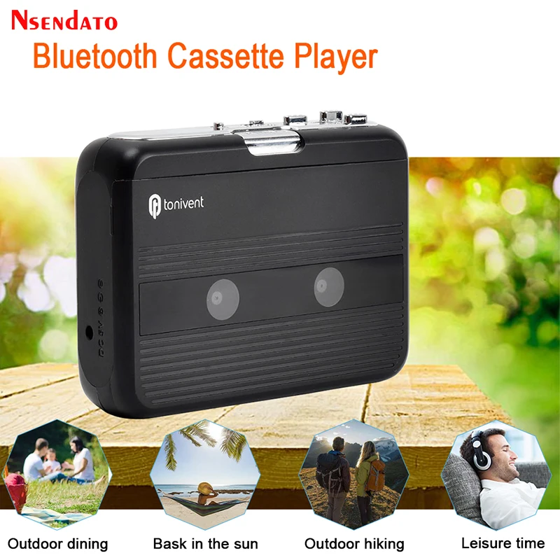 Portable Bluetooth Cassette Player FM Radio Bluetooth cassette player tape cassette Transmitter Player For Speaker Headphone