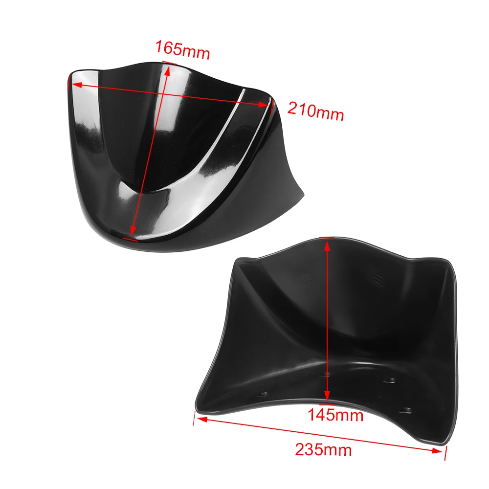 Glossy/Matte Black Motorcycle Front Chin Spoiler Lower Air Dam Fairing Cover For Harley Dyna Fat Bob Wide Glide FXD 2006-2017