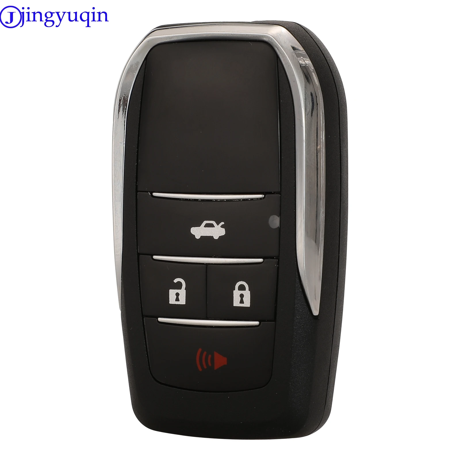 jingyuqin 10ps Modified 4 Button Car Key Shell Case For Toyota Corolla Yaris Prado Tarago Camry RAV4 REIZ Crown Avalon Venza