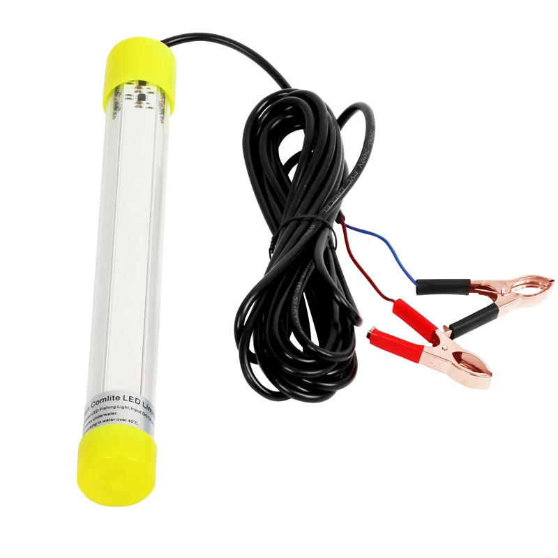 12v Green White 60W Underwater LED Fishing Lights Drop Boat Submersible Fishing Fish Lure Baits