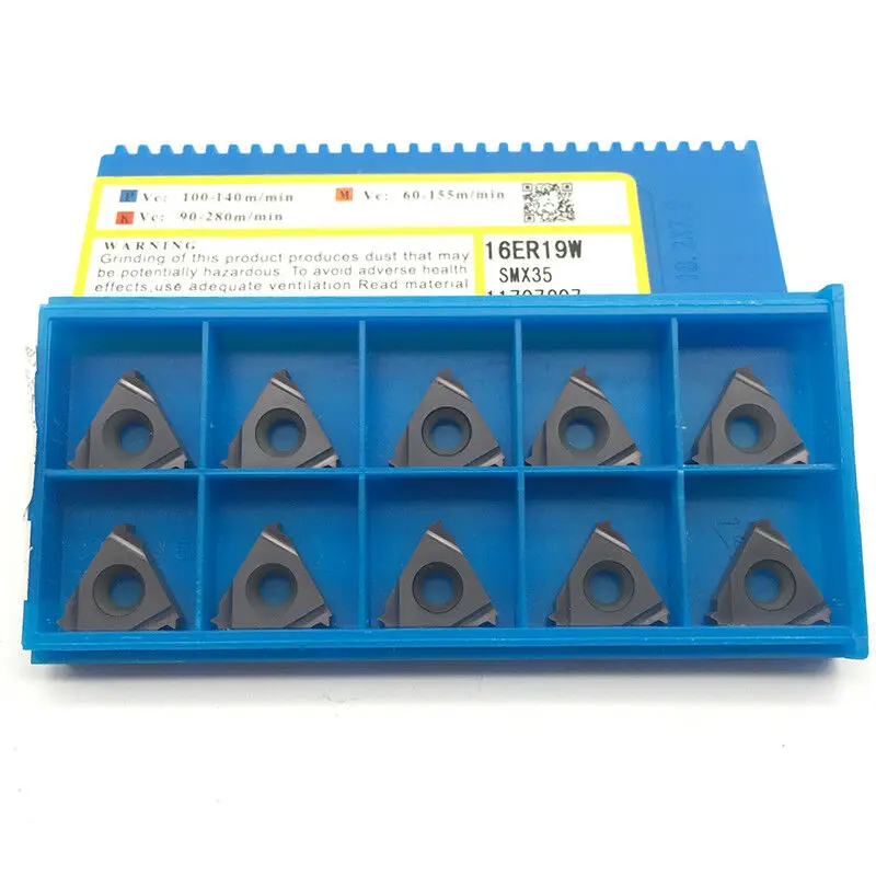 16ER 19W SMX35 filettatura per utensili da taglio con inserto in metallo duro per acciaio inossidabile/ferro
