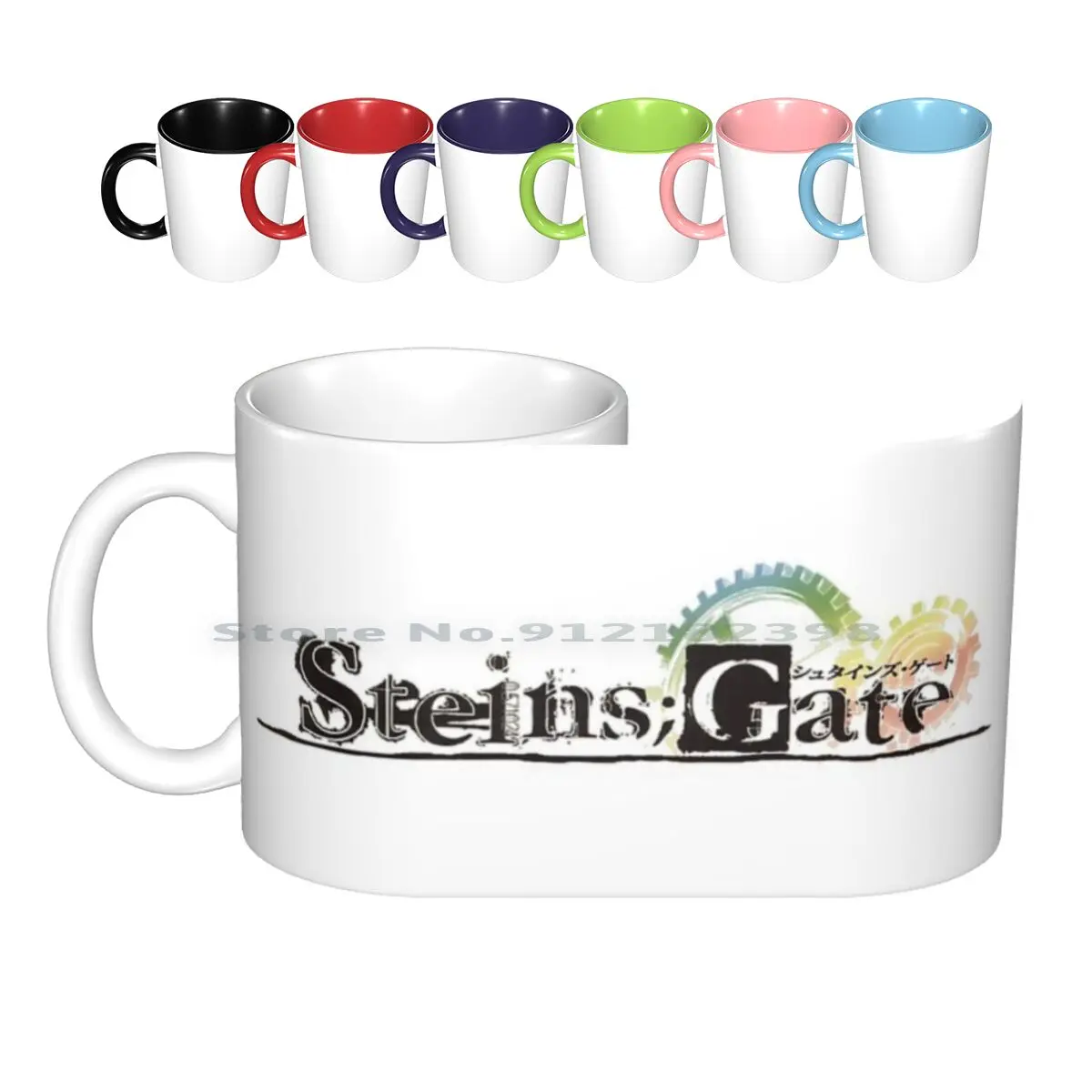 Steins Gate Logo Ceramic Mugs Coffee Cups Milk Tea Mug