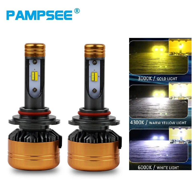 Car Light Bulbs H11 H1 H4 H7 LED 100W Fog Headlight 3 Colors 6000K 4300K 3000K 9005 HB3 9006 HB4 H8 Auto Fog Lights 12V 24V Z5