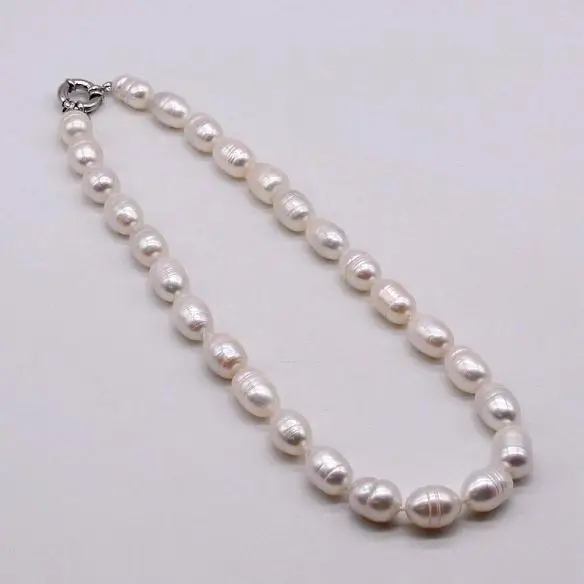 

New Arrival Favorite Pearl Jewelry White Color Natural Baroque Real Freshwater Pearl Necklace For Women Gift Hot Sale