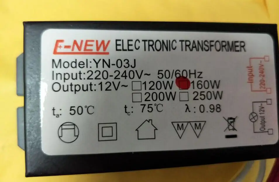 Nieuwe G104 Nieuwe 160W 220V Halogeen Led Driver Voeding Convertor Elektronische Transformator