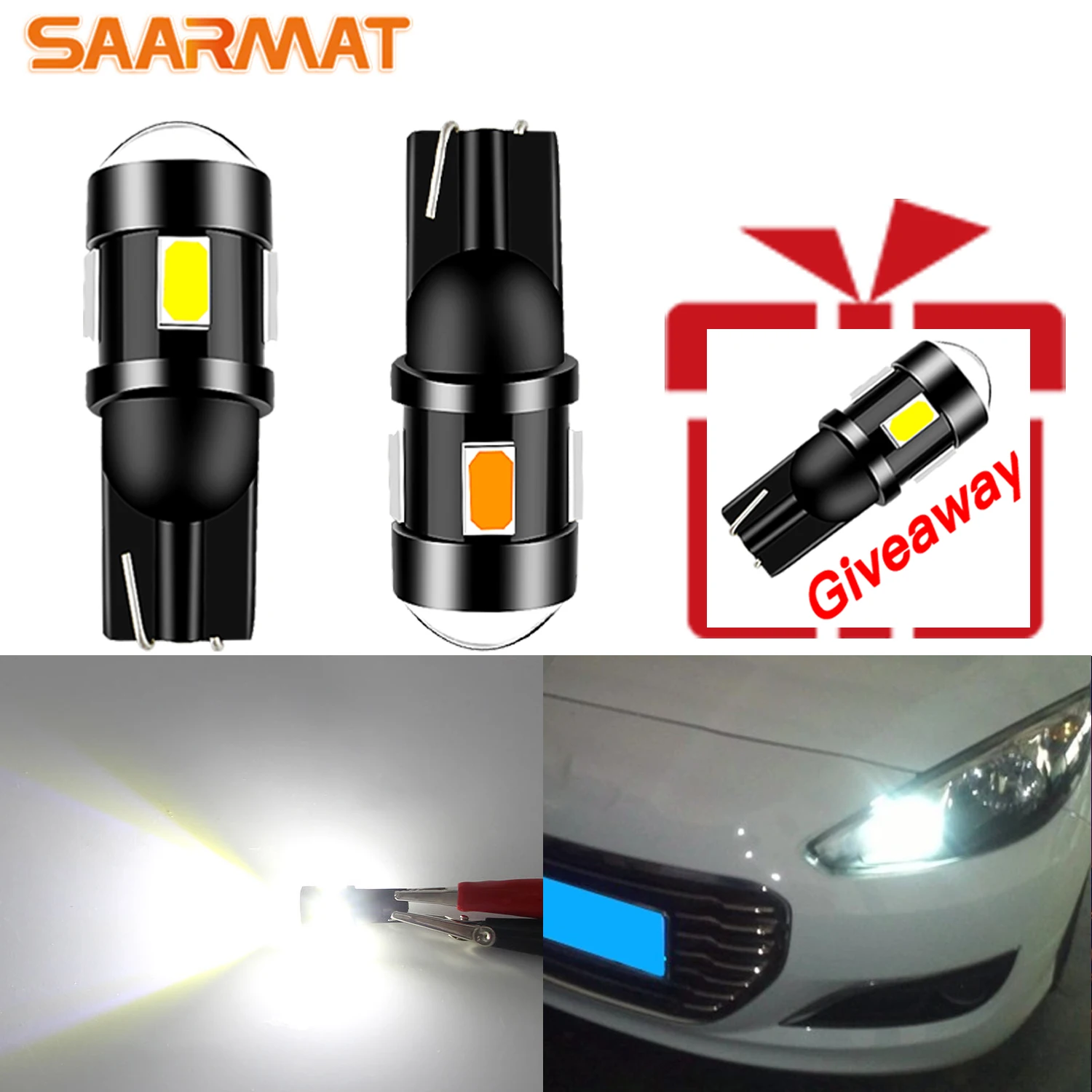 

Plug and play T10 led bulb Daytime running lights Interior Reading Parking Lights For Peugeot 4008 307 206 308 407 207 3008 2008