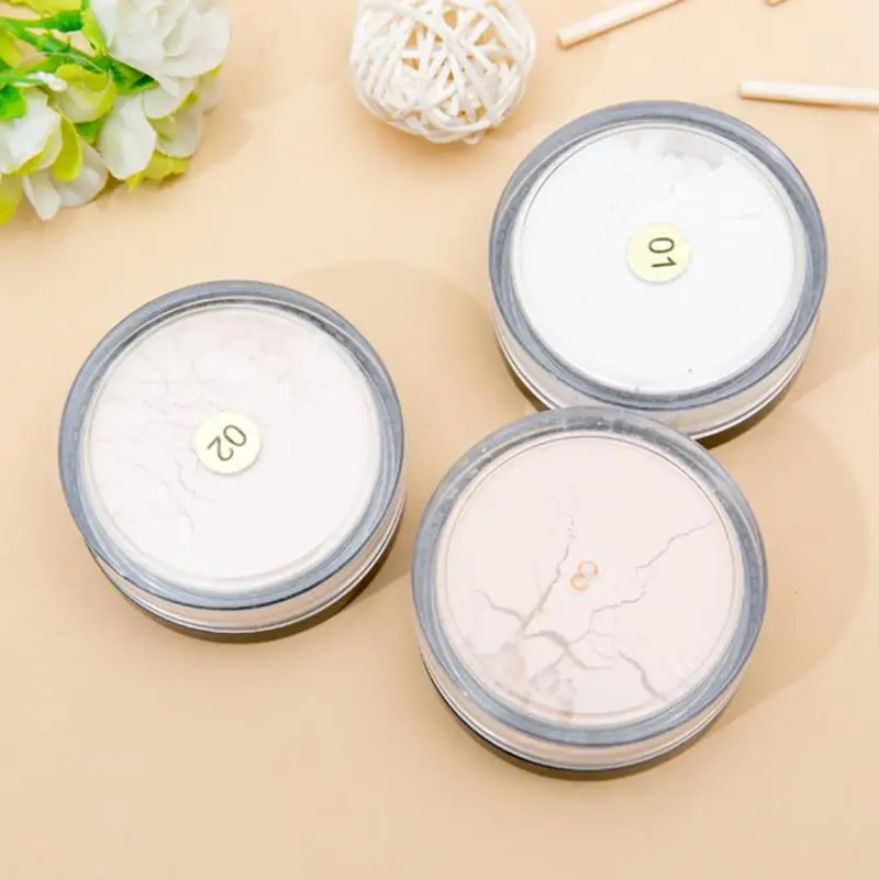 Translucent  Face Powder Loose Setting Waterproof Whitening Makeup Foundation Smooth Refreshing Mineral Loose Powder TSLM1