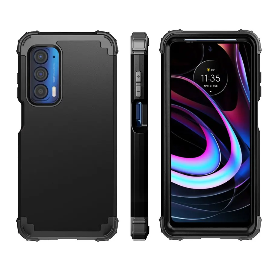 Fit Motorola edge 5G UW Heavy Duty Sturdy Armor Defender Impact Shockproof Protective Case For Motorola Moto edge 2021 Cover