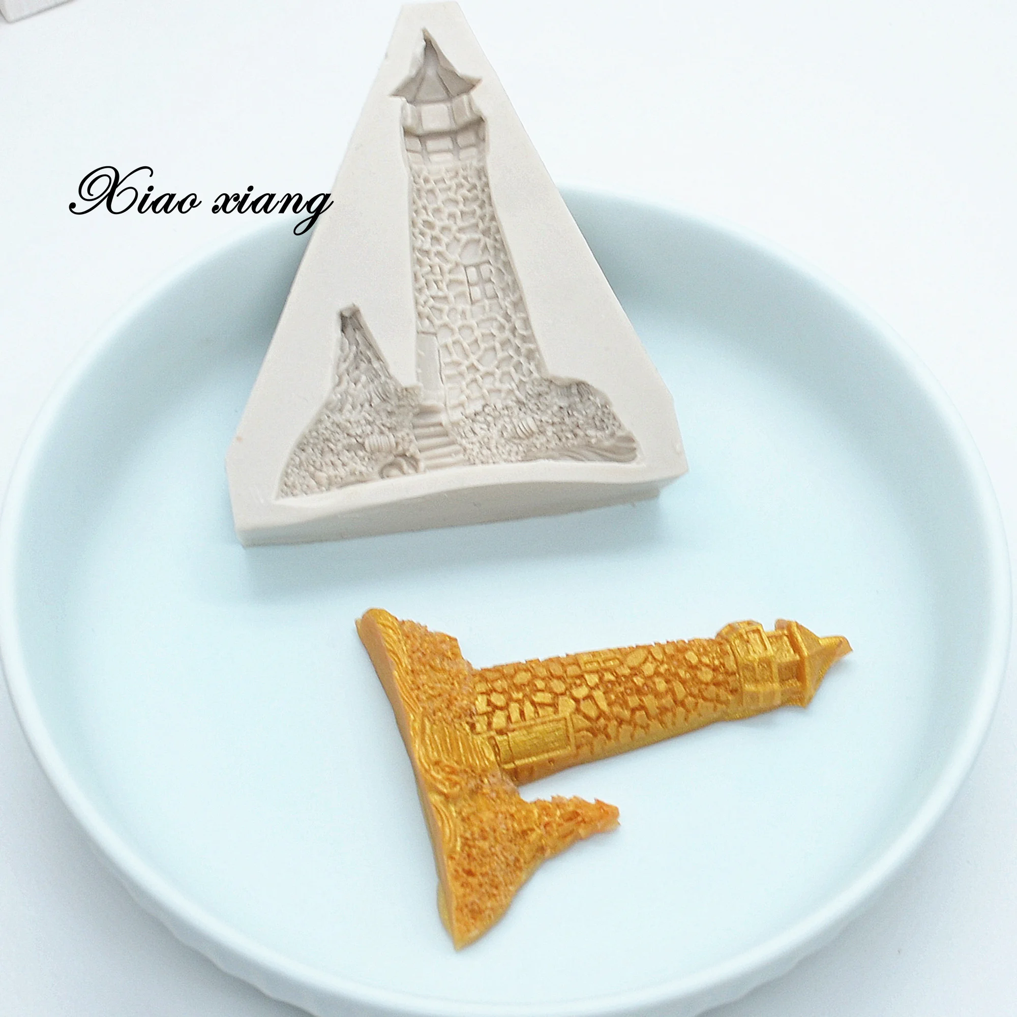 Sailboat Lighthouse Fondant Cake Silicone Mold Cake Decoration Chocolate Mold DIY Pastry Baking Utensils Pastry Tools M1786