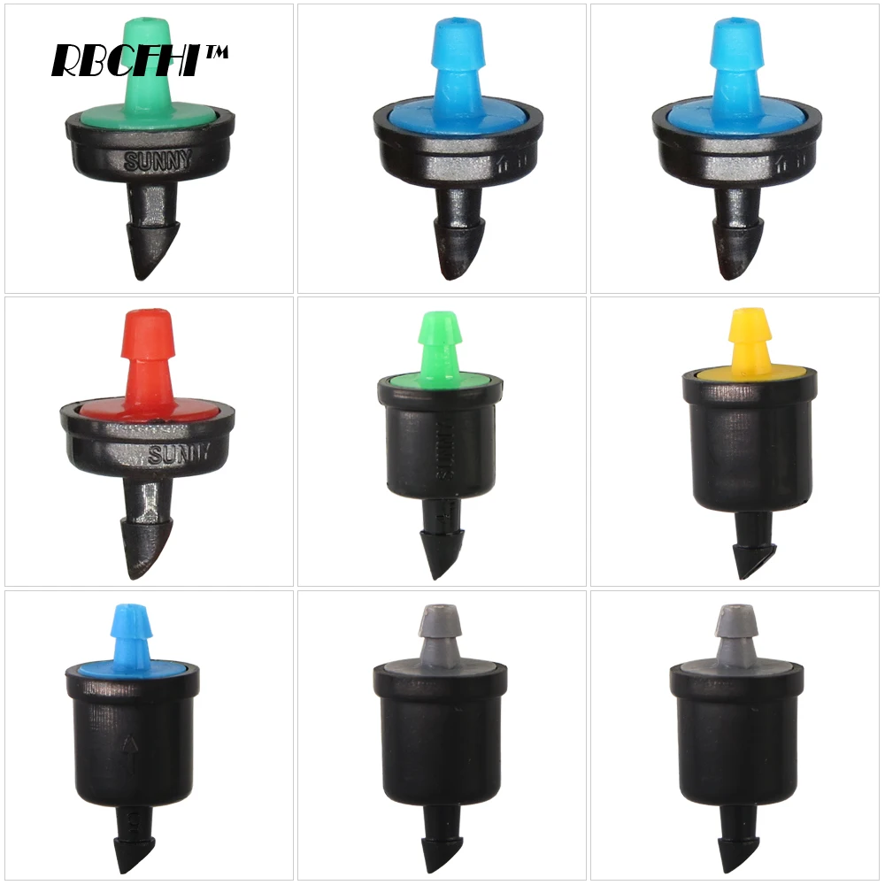 RBCFHI 4/6/8/10/20/30/40/50/60L Fixed Flow Pressure Compensating Drip Emitter Self-Cleaning Durable Garden Irrigation Dripper