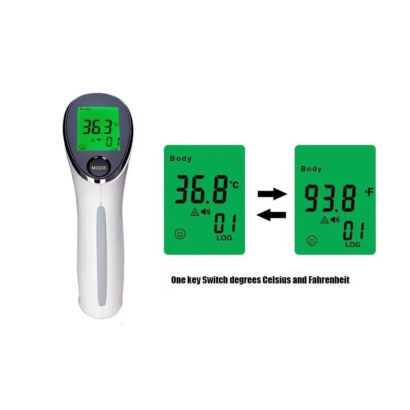 JYHealth Digital Thermometer Portable Non-contact Infrared Thermometer Gun Baby and Adult Body & Surface Temperature Measurement