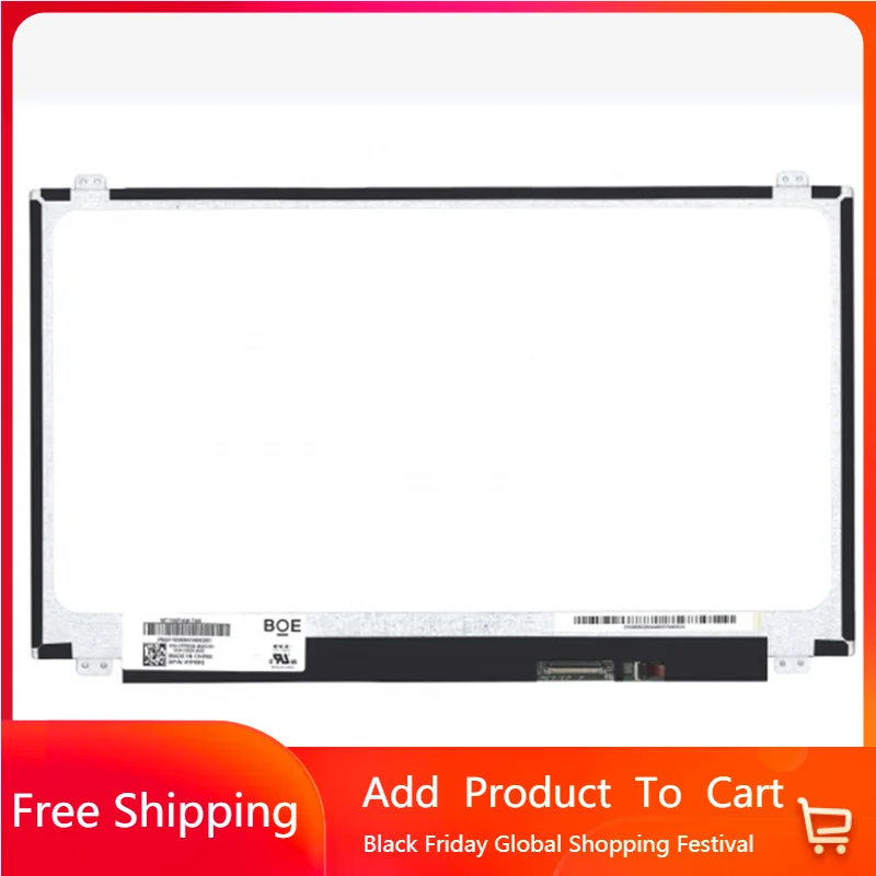 Pantalla táctil LCD para ordenador portátil, Panel delgado de 15,6 pulgadas, compatible con NT156WHM T00 p/n: 0HXNNJ, EDP 40PIN HD 1366x768