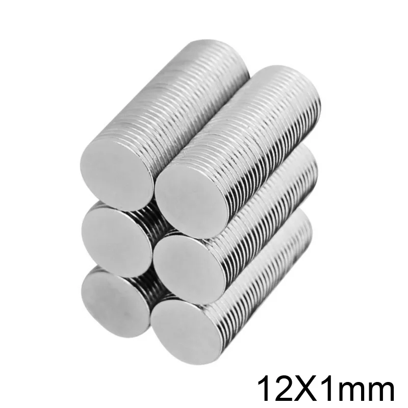 20~500pcs 12x1 Thin Circular Powerful Magnets 12mmx1mm Neodymium Disc Magnet 12x1mm Permanent NdFeB Magnets 12*1  small magnet