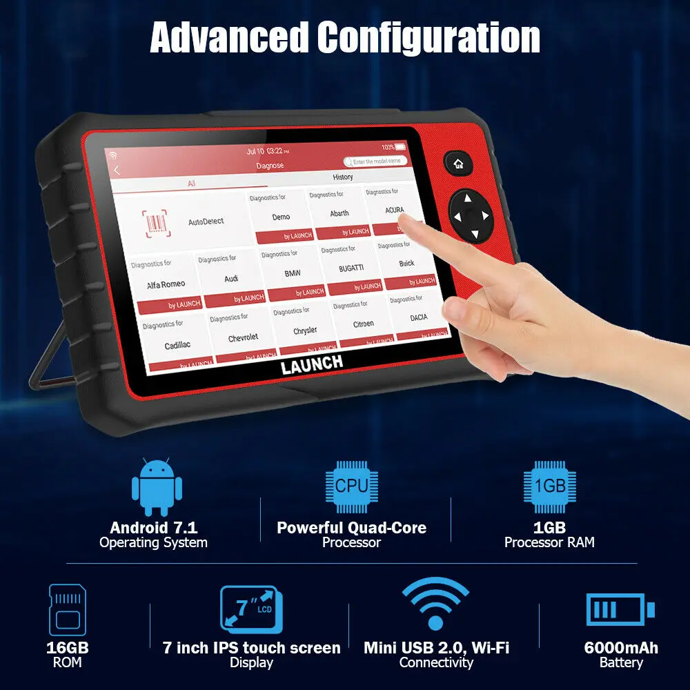 LAUNCH x431 CRP909C OBD 2 Scanner Professional Garage Tools Automotive Scanner OBD2 Car Diagnostic Tool for Car Diagnosis CRP909